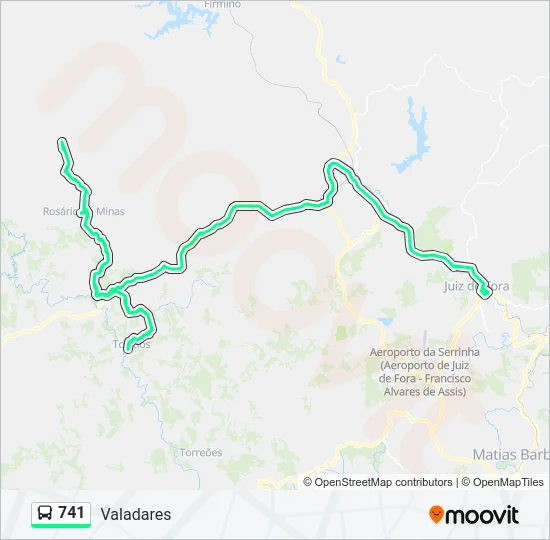 741 Bus Line Map
