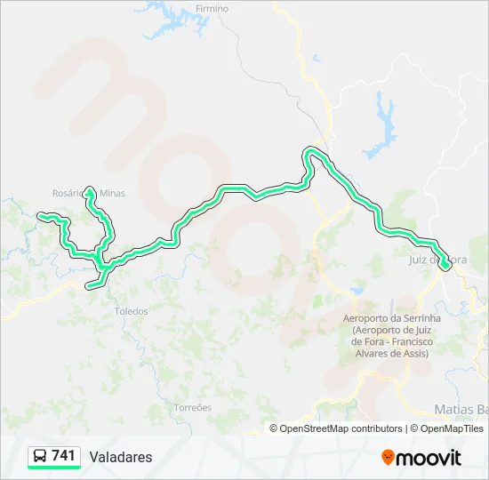 741 Bus Line Map