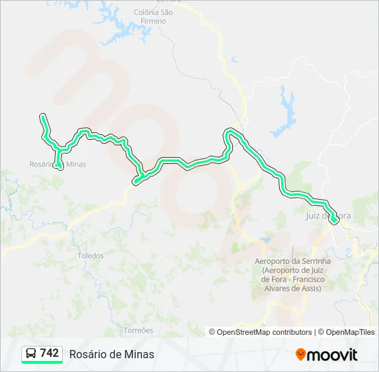 742 Bus Line Map
