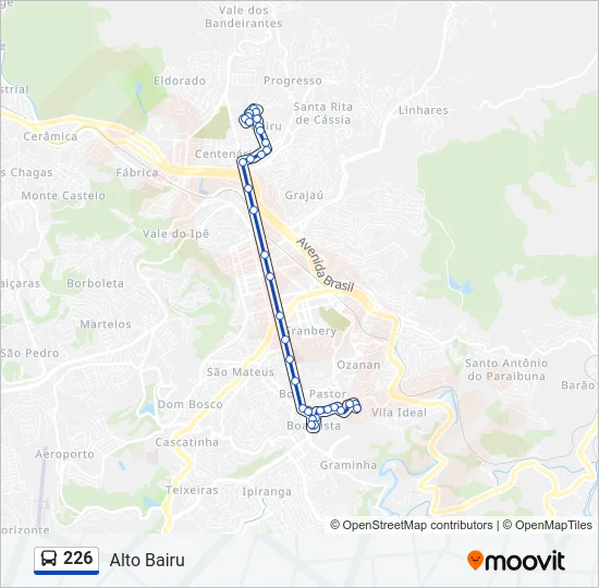 226 Bus Line Map