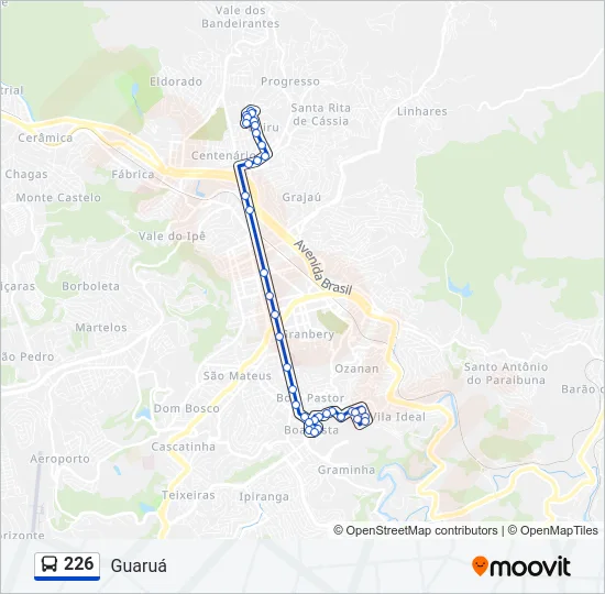 226 Bus Line Map