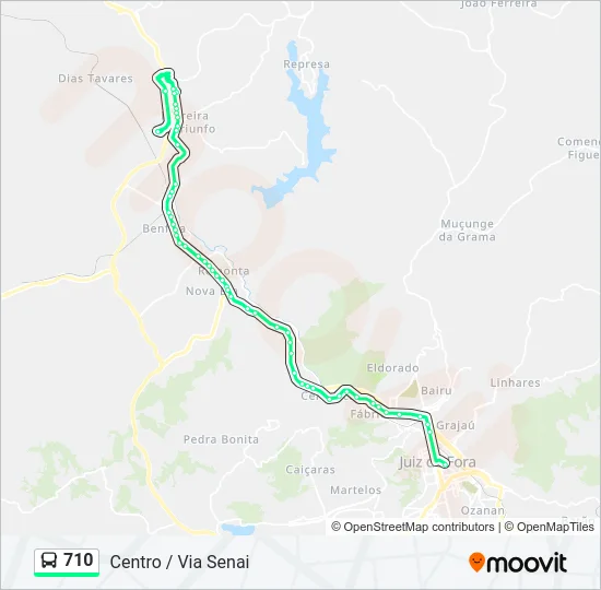 710 Bus Line Map