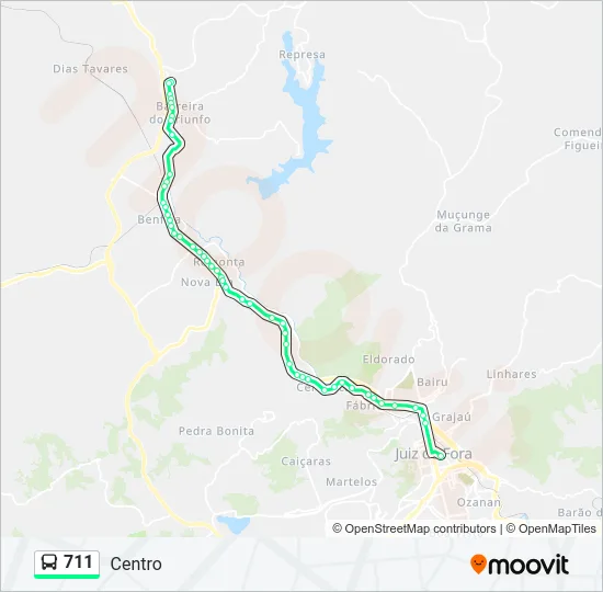 711 Bus Line Map