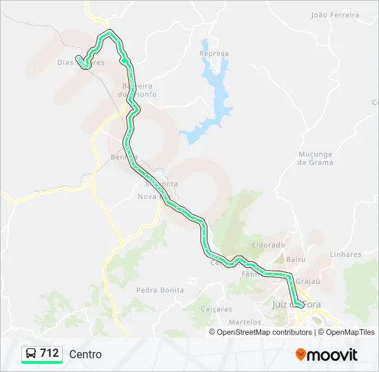 712 Bus Line Map