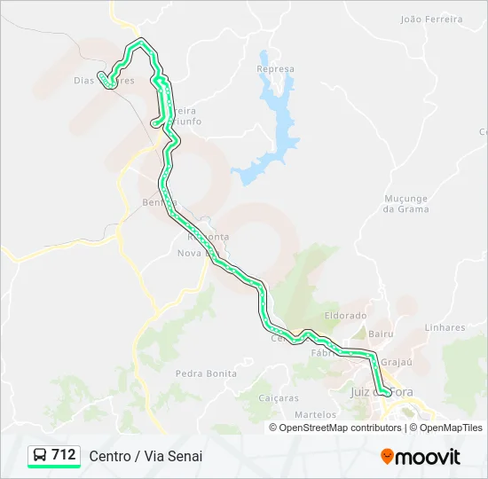 712 Bus Line Map