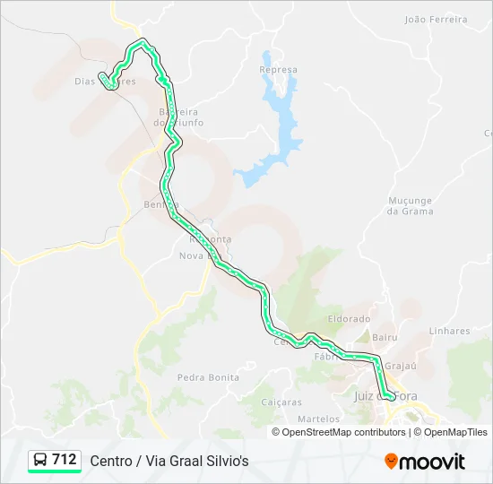 712 Bus Line Map
