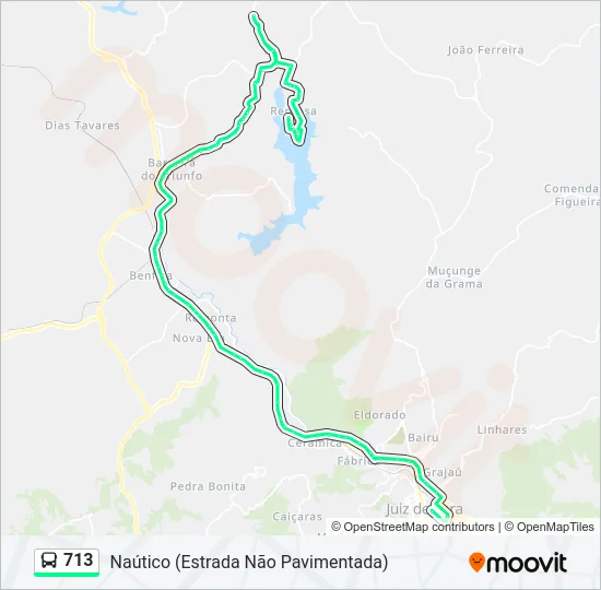 713 Bus Line Map