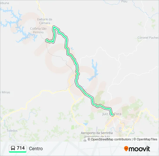 714 Bus Line Map