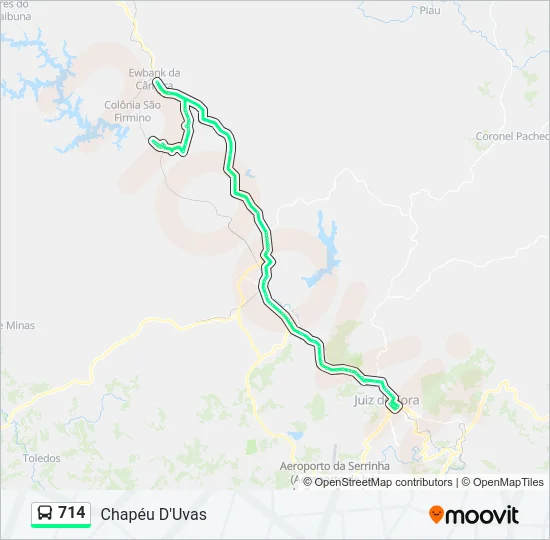 714 Bus Line Map