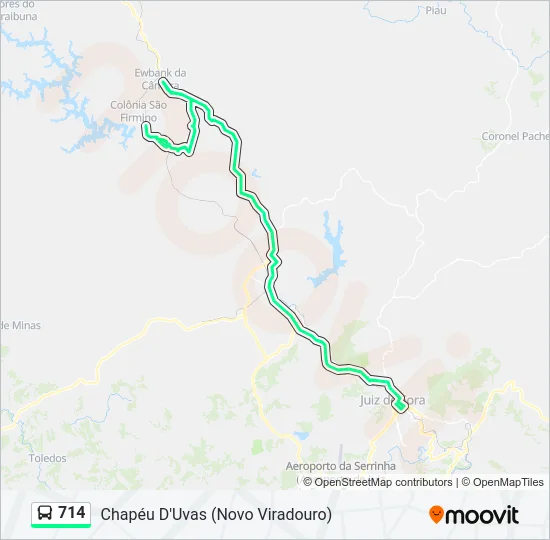 714 Bus Line Map