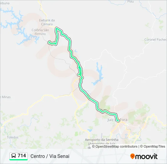 714 Bus Line Map