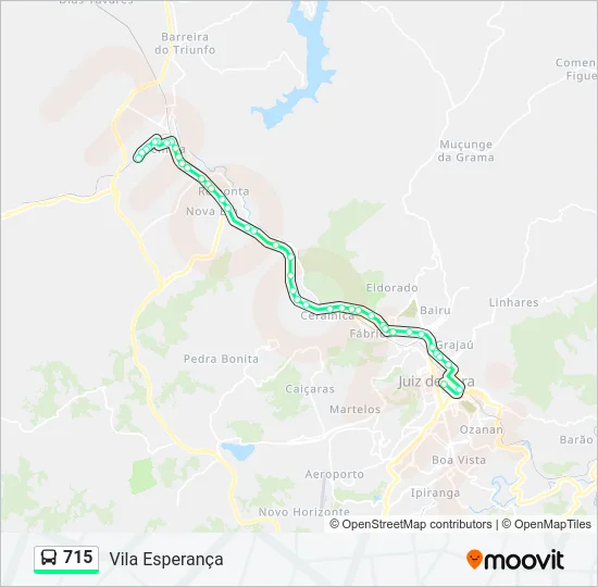 715 Bus Line Map