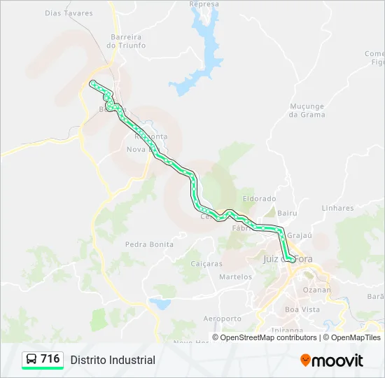 716 Bus Line Map