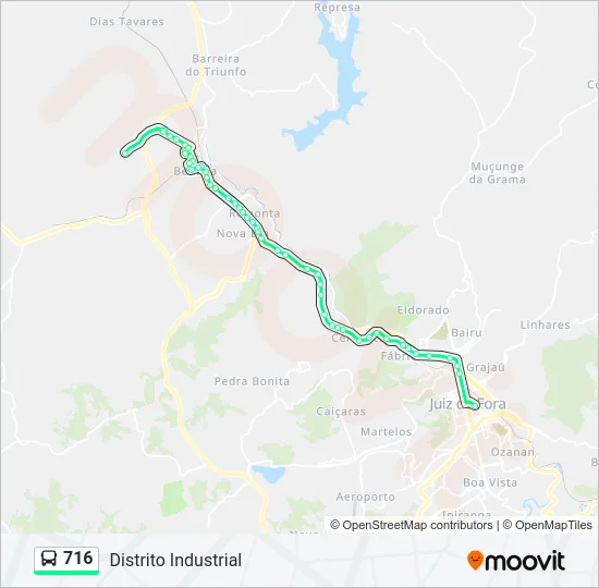 716 Bus Line Map