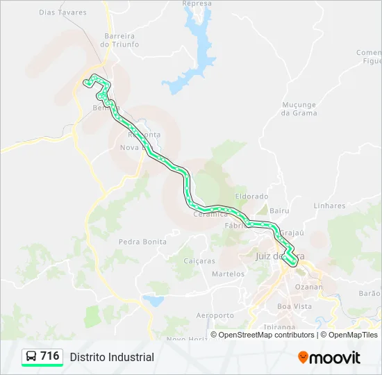 716 Bus Line Map