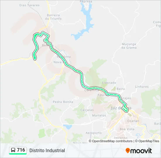 716 Bus Line Map