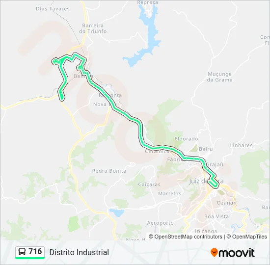 716 Bus Line Map
