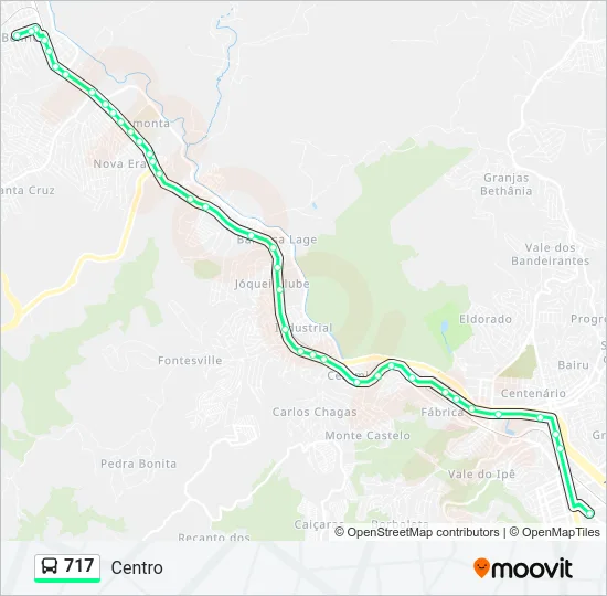 717 Bus Line Map