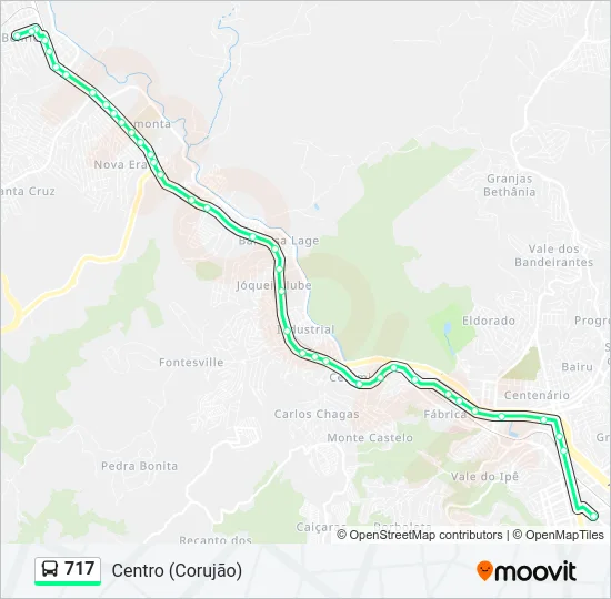 717 Bus Line Map