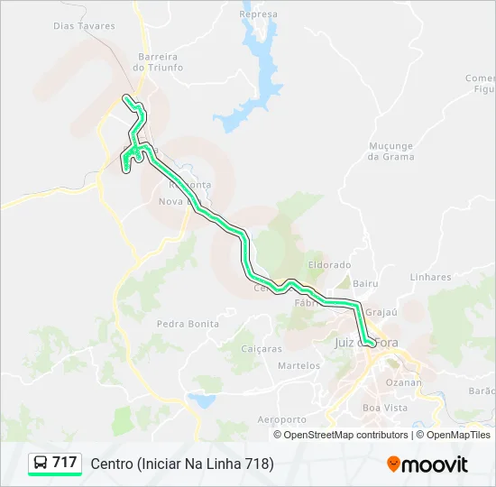 717 Bus Line Map