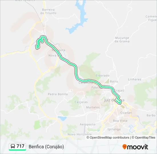 717 Bus Line Map