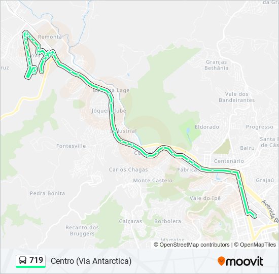 719 Route: Schedules, Stops & Maps - Centro (Via Antarctica) (Updated)