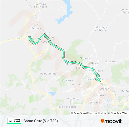 722 Bus Line Map