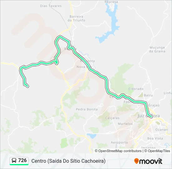 726 Bus Line Map