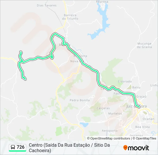 726 Bus Line Map