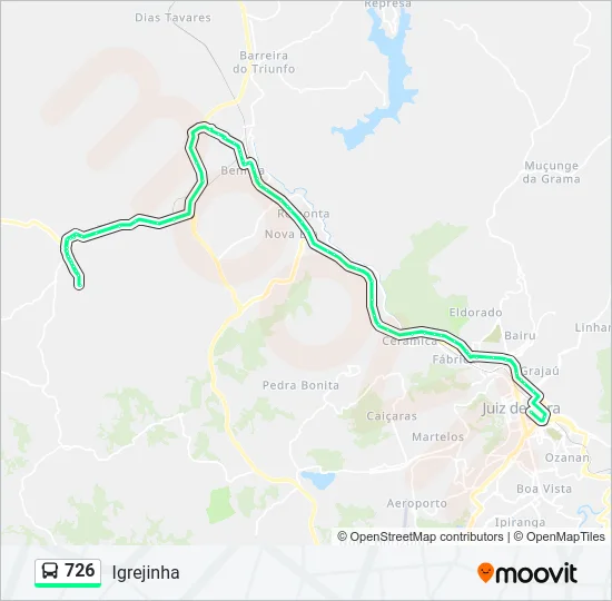 726 Bus Line Map