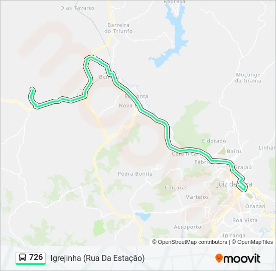 726 Bus Line Map