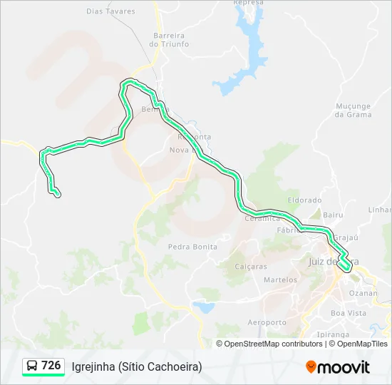 726 Bus Line Map