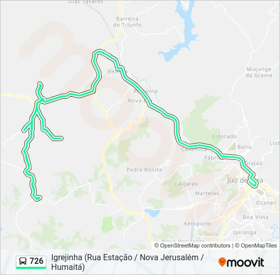 726 Bus Line Map