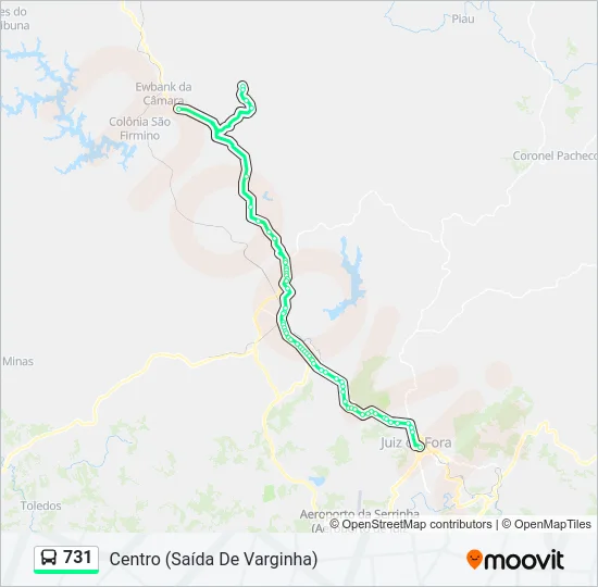 731 Bus Line Map