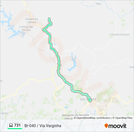 731 Bus Line Map