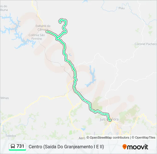 731 Bus Line Map