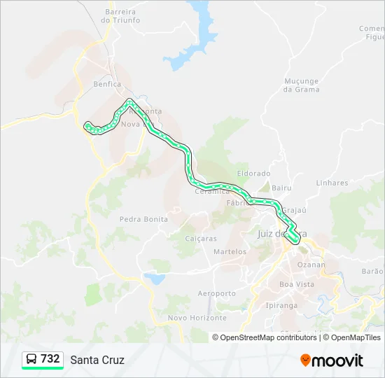 732 Bus Line Map