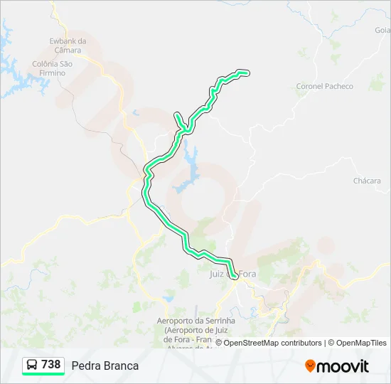 738 Bus Line Map