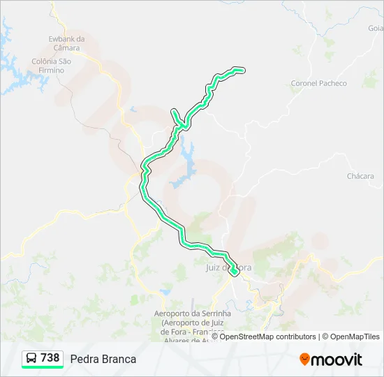 738 Bus Line Map