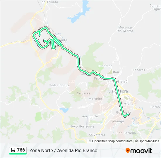 766 Bus Line Map