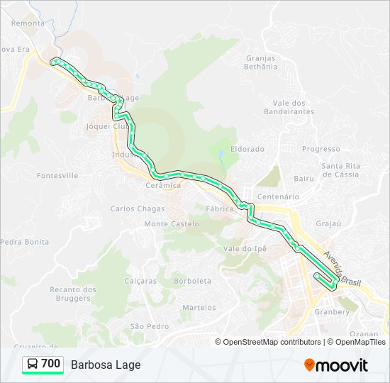 700 Route: Schedules, Stops & Maps - Barbosa Lage (Updated)