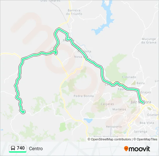740 Bus Line Map