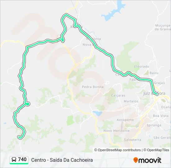 740 Bus Line Map