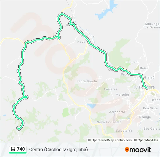 740 Bus Line Map