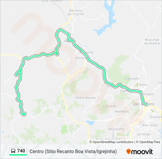740 Bus Line Map