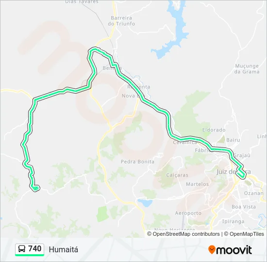 740 Bus Line Map
