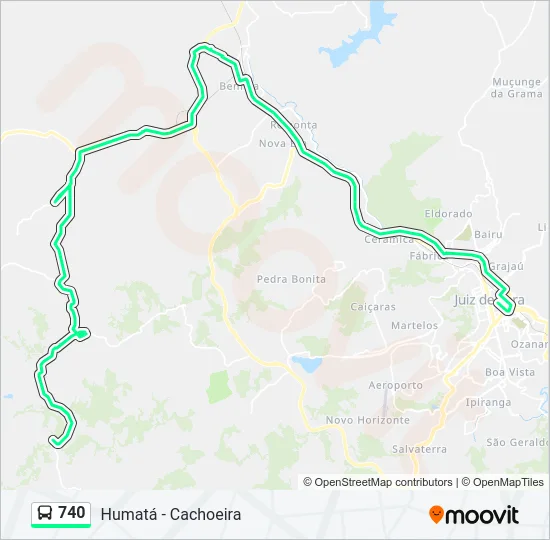 740 Bus Line Map