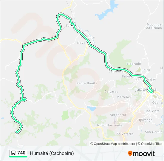 740 Bus Line Map