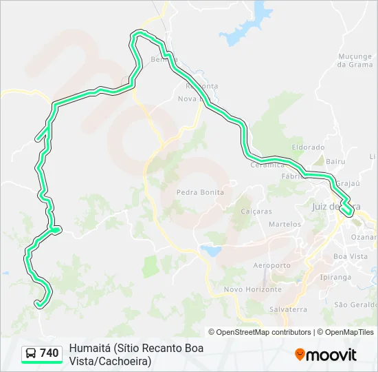 740 Bus Line Map