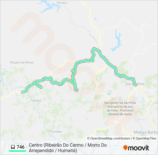 746 Bus Line Map